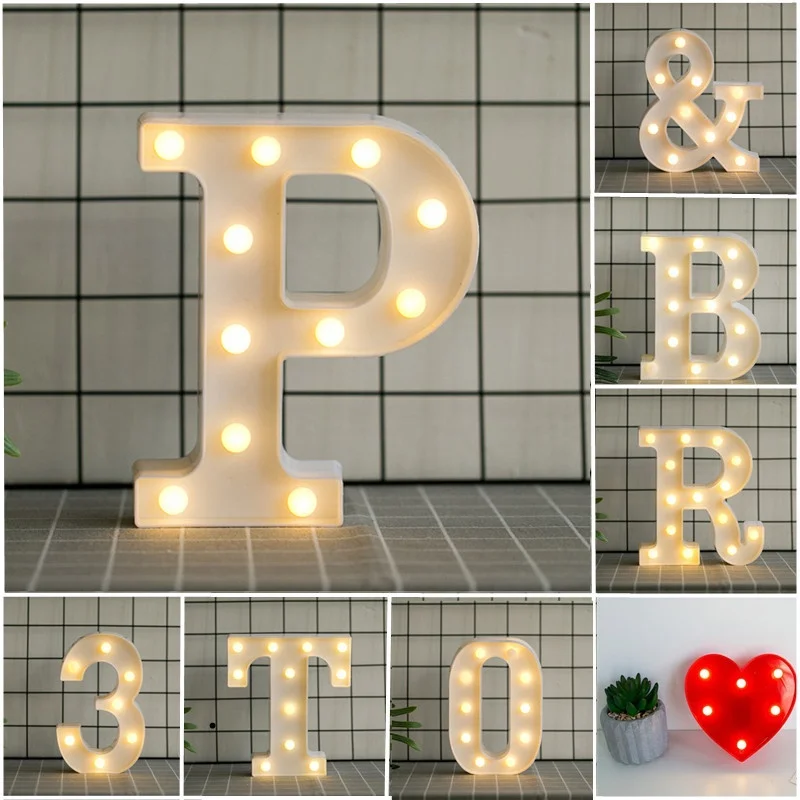 26 Letter LED Lights Luminous Number 0-9Lamp Wedding Birthday Christmas Decoration Decoration Battery Night Light Party Bedroom
26 Letter LED Lights Luminous Number 0-9Lamp Wedding Birthday Christmas Decoration Decoration Battery Night Light Party Bedroom