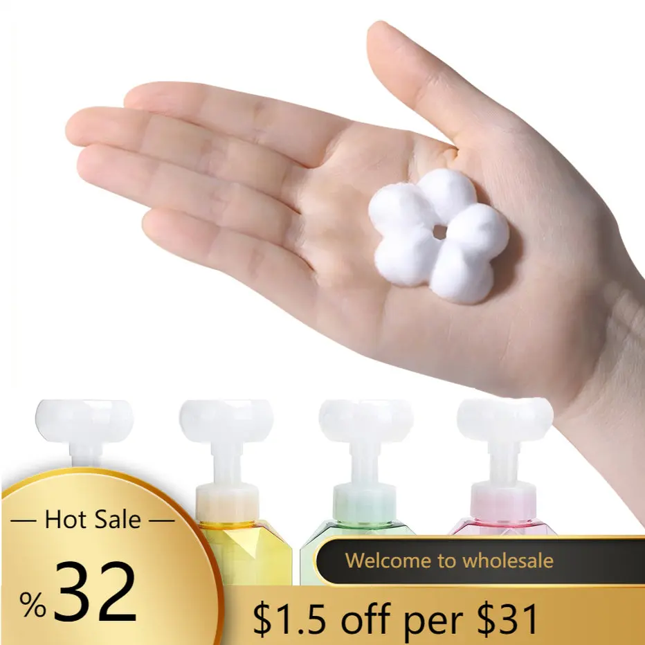 1PCS 300ml Liquid Soap Dispenser Foaming Pump Flower Shape Foam Empty Bottle Plastic Clear Bottle Shower Gel Bathroom Products
1PCS 300ml Liquid Soap Dispenser Foaming Pump Flower Shape Foam Empty Bottle Plastic Clear Bottle Shower Gel Bathroom Products