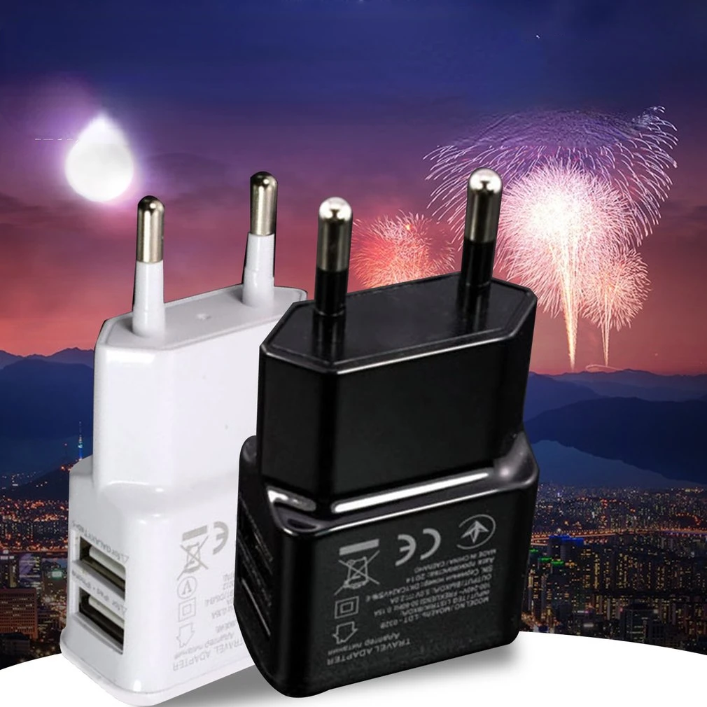 Dual USB Power Adapter Mobile Phone Charger Fast Charging Electrical Socket Travel Charger Adapter For iPhone Xiaomi Samsung
Dual USB Power Adapter Mobile Phone Charger Fast Charging Electrical Socket Travel Charger Adapter For iPhone Xiaomi Samsung