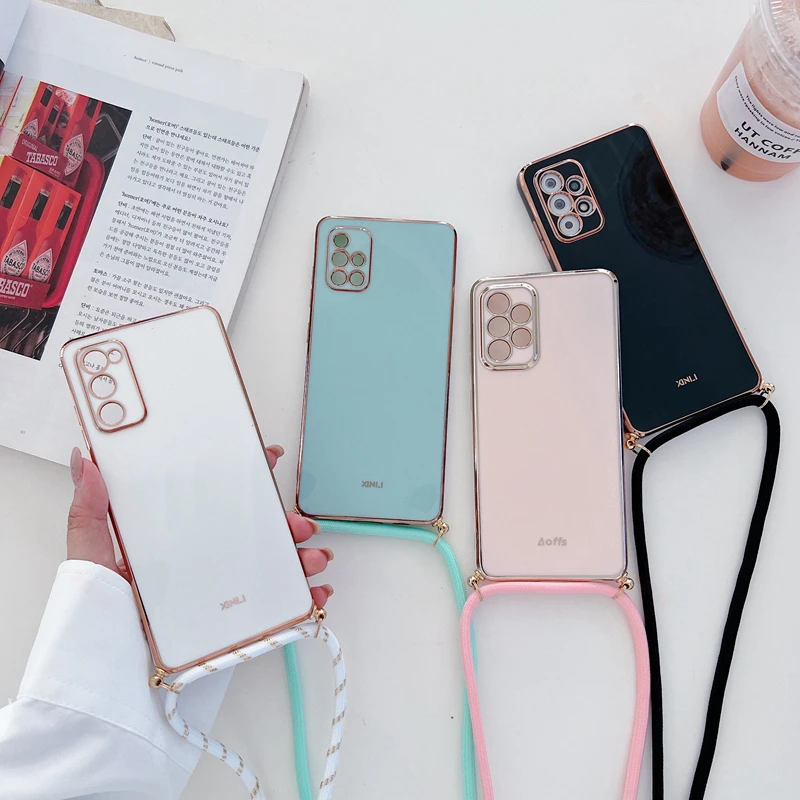 Crossbody Lanyard Strap Phone Case For Samsung Galaxy A53 A73 A33 A52 A52S A72 A32 A51 4G 5G S22 S21 S20 Fe Plus Ultra Cover
Crossbody Lanyard Strap Phone Case For Samsung Galaxy A53 A73 A33 A52 A52S A72 A32 A51 4G 5G S22 S21 S20 Fe Plus Ultra Cover