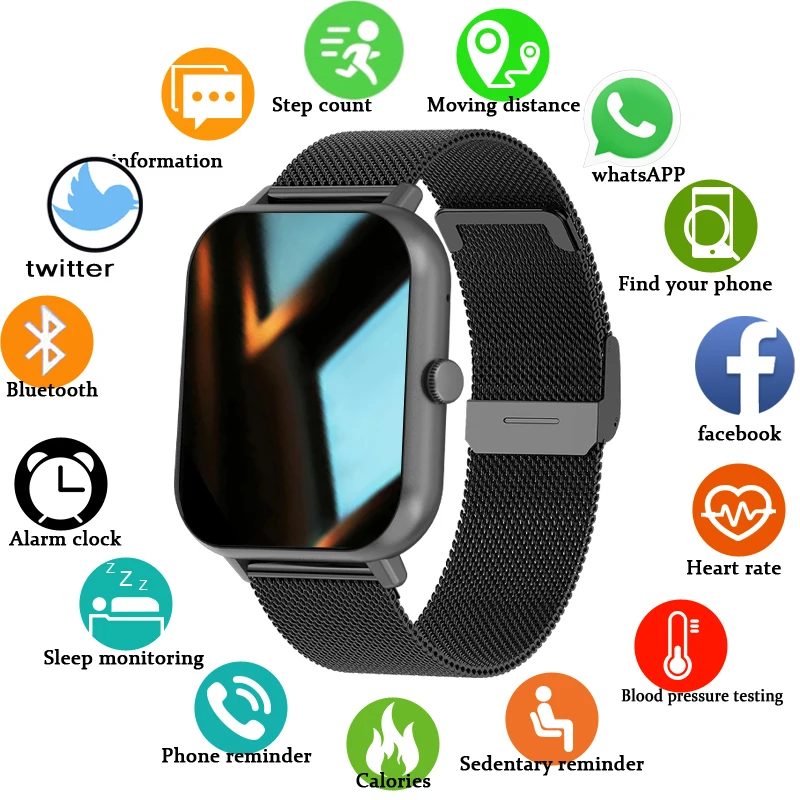 New Bluetooth Call Smart Watch Men Women Full Touch Screen Sports Fitness Watch Bluetooth for Android ios Men Smart Watch
New Bluetooth Call Smart Watch Men Women Full Touch Screen Sports Fitness Watch Bluetooth for Android ios Men Smart Watch