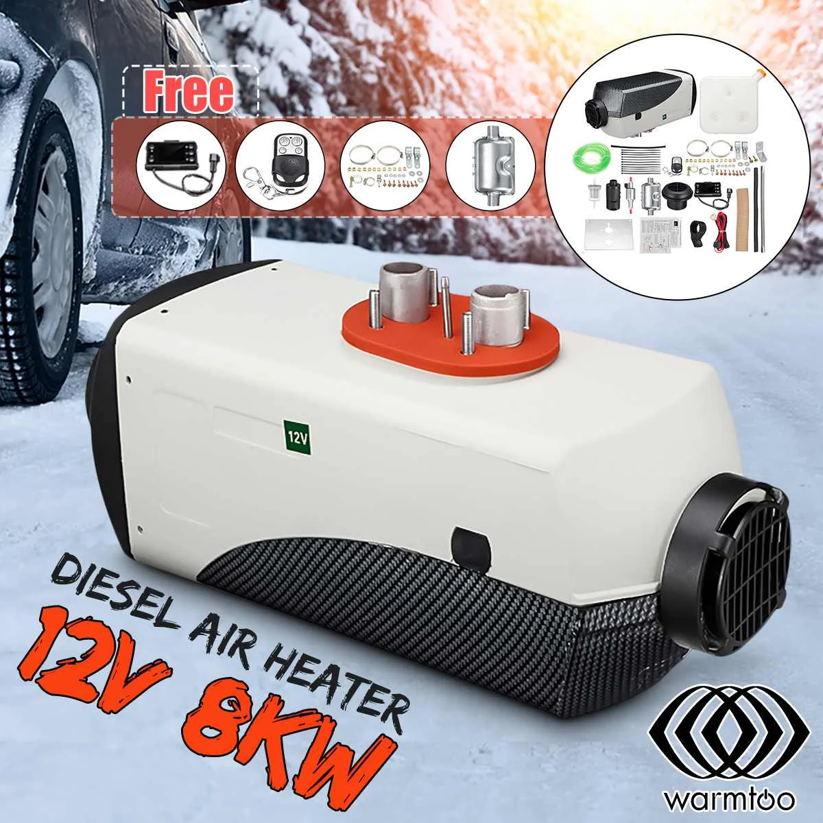 New 12V 5-8KW New Air Diesel Heater Car Heater Great switch Parking Heater Equipped with remote control for Forklift Truck BUS
New 12V 5-8KW New Air Diesel Heater Car Heater Great switch Parking Heater Equipped with remote control for Forklift Truck BUS