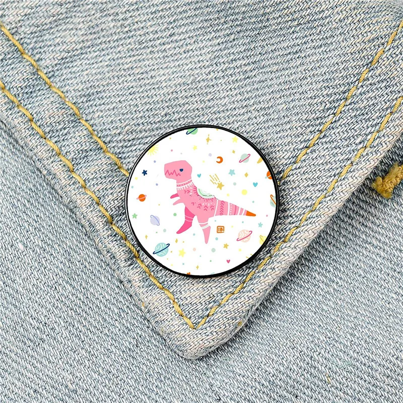 Dinosaur Pattern Printed Pin Custom Funny Brooches Shirt Lapel Bag Cute Badge Cartoon Cute Jewelry Gift for Lover Girl Friends
Dinosaur Pattern Printed Pin Custom Funny Brooches Shirt Lapel Bag Cute Badge Cartoon Cute Jewelry Gift for Lover Girl Friends