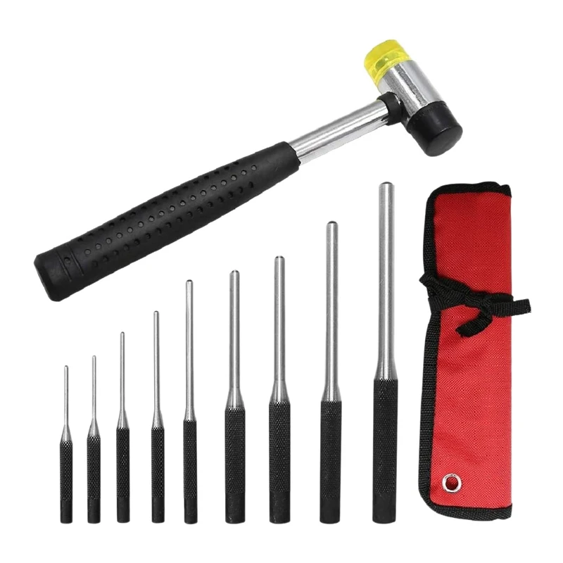 Roll Pin Punch Set With Storage Pouch, 10Pcs Steel Removal Tool Kit With Carrying Bag For Jewelers, Watch Repairers Work
Roll Pin Punch Set With Storage Pouch, 10Pcs Steel Removal Tool Kit With Carrying Bag For Jewelers, Watch Repairers Work