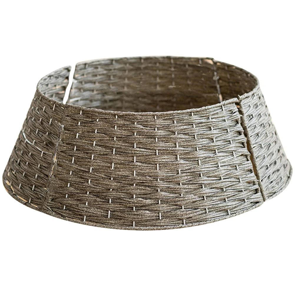 Christmas Tree Collar 60X40Cm Plastic Rattan Tree Collar Round Christmas Tree Base Cover Rustic Tree Ring Woven Tree Skirt 
Christmas Tree Collar 60X40Cm Plastic Rattan Tree Collar Round Christmas Tree Base Cover Rustic Tree Ring Woven Tree Skirt