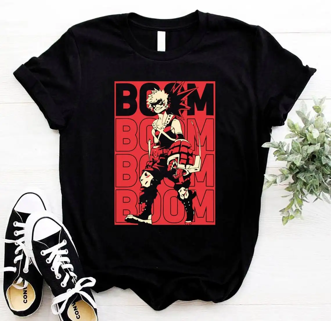 Men/Women's Summer Black Street Fashion Hip Hop Bakugou Katsuki Anime T-shirt My Hero Academia Cotton Tees Short Sleeve Tops
Men/Women's Summer Black Street Fashion Hip Hop Bakugou Katsuki Anime T-shirt My Hero Academia Cotton Tees Short Sleeve Tops