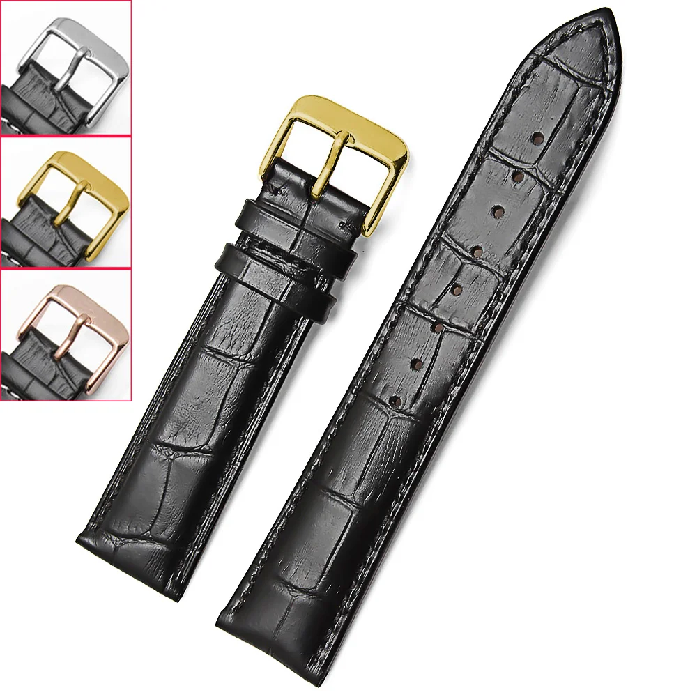 

Universal Replacement Leather Watch Strap Leather Watchband for Men Women 12mm 14mm 16mm 18mm 20mm 22mm 24mm Watch Band