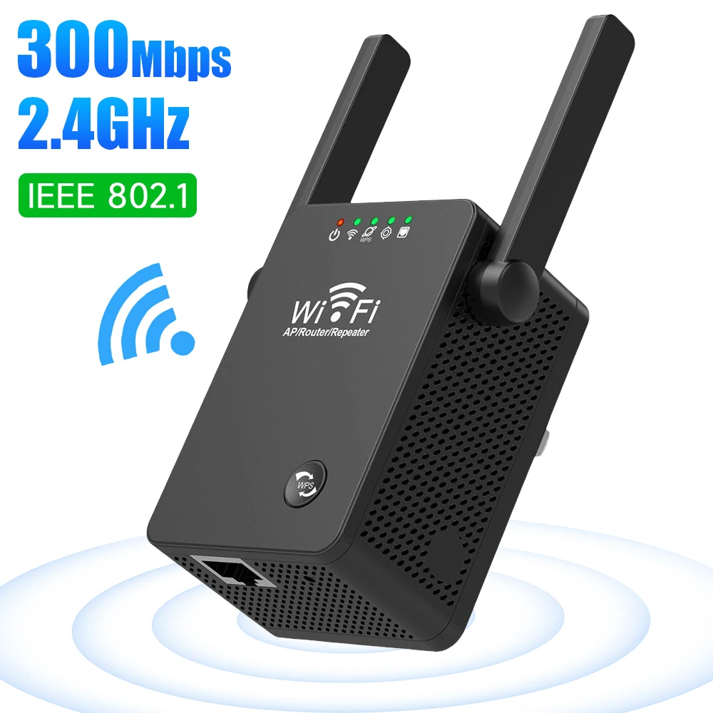 WiFi Extenders Signal Booster 300Mbps WiFi Repeater 2.4GHz 4 Antenna Router Signal Amplifier with Ethernet Port for Office Home
WiFi Extenders Signal Booster 300Mbps WiFi Repeater 2.4GHz 4 Antenna Router Signal Amplifier with Ethernet Port for Office Home