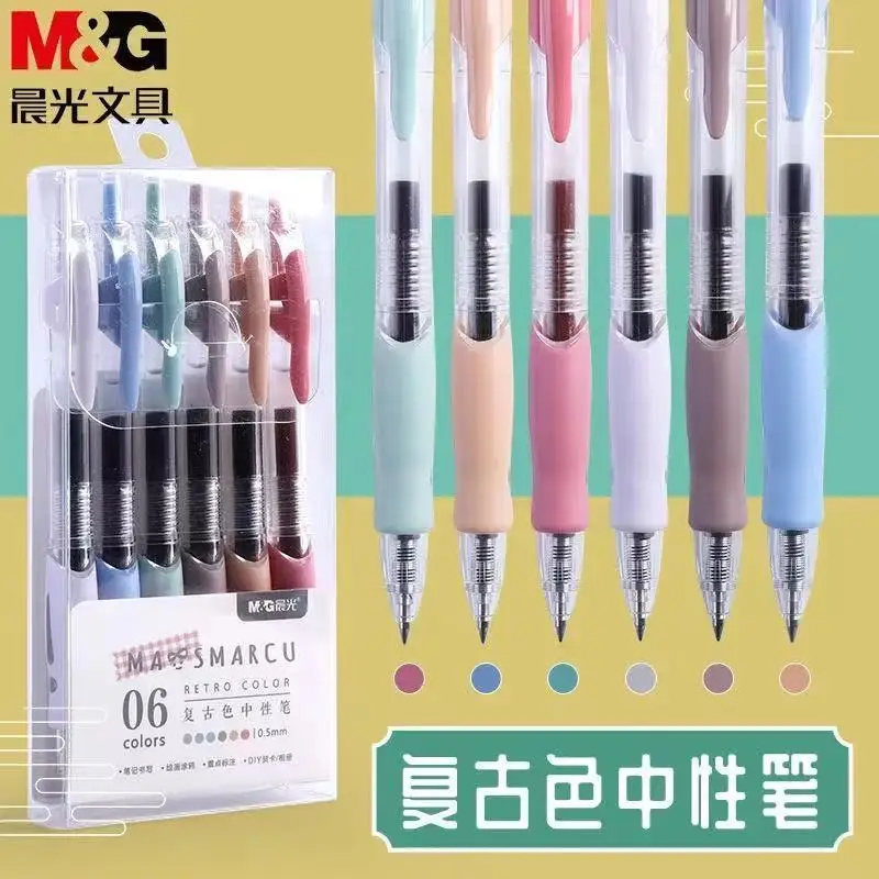 6pcs Retro Color Press Gel Pen 02315 Student Notes Graffiti Pen DIY Greeting Card Ins Japanese Recommendation Work
6pcs Retro Color Press Gel Pen 02315 Student Notes Graffiti Pen DIY Greeting Card Ins Japanese Recommendation Work