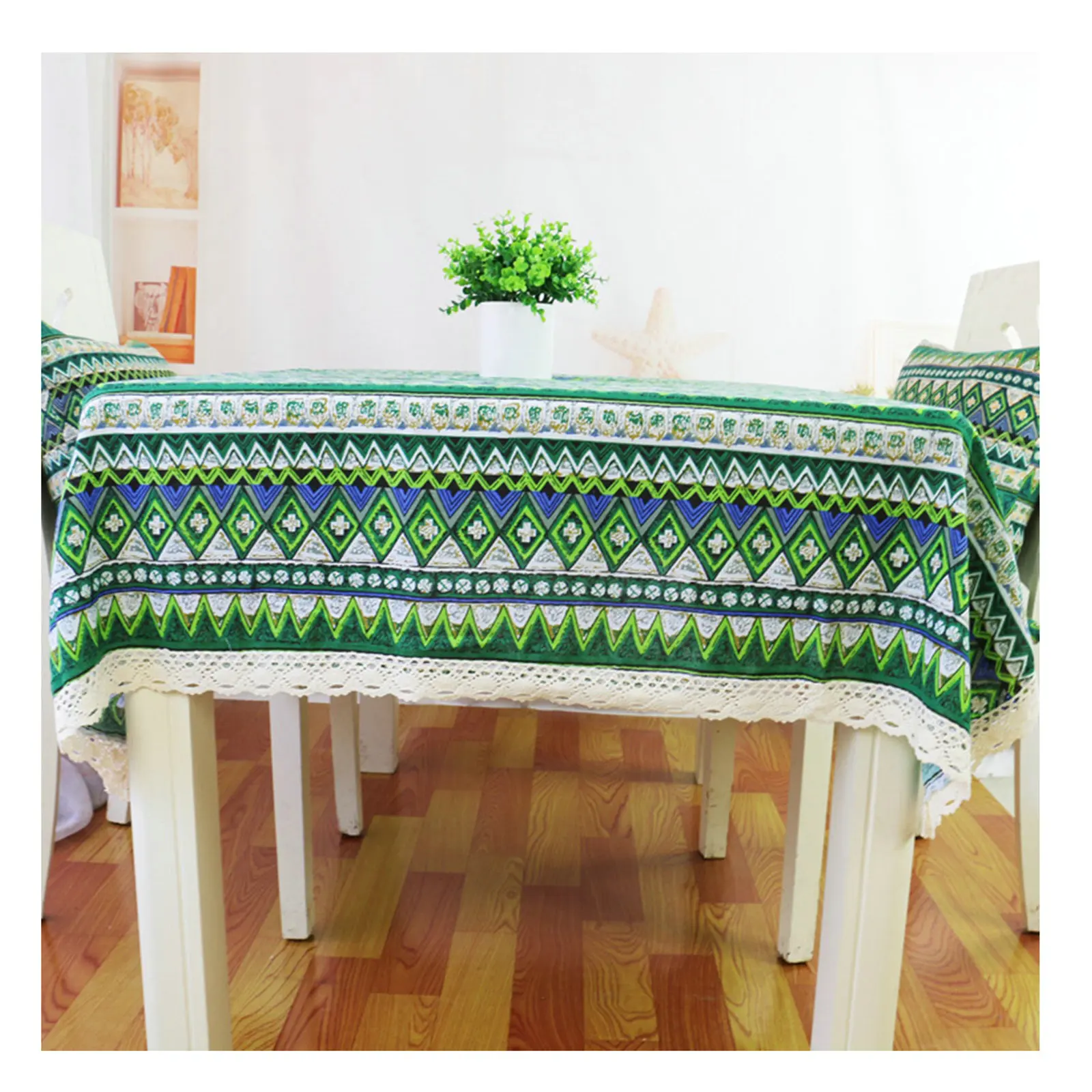 Tablecloths For Rectangle Tables Cotton Linen Ethnic Pattern Printed Green Modern Non Slip Kitchen Dining Decor
Tablecloths For Rectangle Tables Cotton Linen Ethnic Pattern Printed Green Modern Non Slip Kitchen Dining Decor