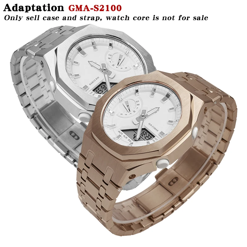 

Gen 5 Full Metal DIY Watch Case For Gma-s2100 Strap For Gma-s2100 Watch Bracelet Watch Bezel Strap MOD ACC