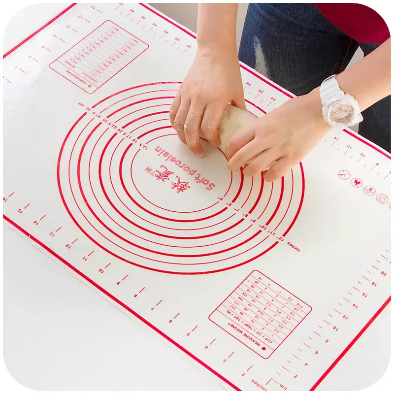 High Quality 60*40cm Silicone Baking Mat Kneading Dough Mat Baking Rolling Pastry Mat Bakeware Liners Pads Cooking Tools
High Quality 60*40cm Silicone Baking Mat Kneading Dough Mat Baking Rolling Pastry Mat Bakeware Liners Pads Cooking Tools