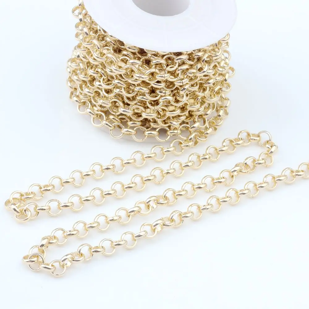 Aluminum Chain 6mm Circle Detachable Chain 100cm For Jewelry Making DIY Necklace Earrings Bracelets Tassel Chain Spool 
Aluminum Chain 6mm Circle Detachable Chain 100cm For Jewelry Making DIY Necklace Earrings Bracelets Tassel Chain Spool