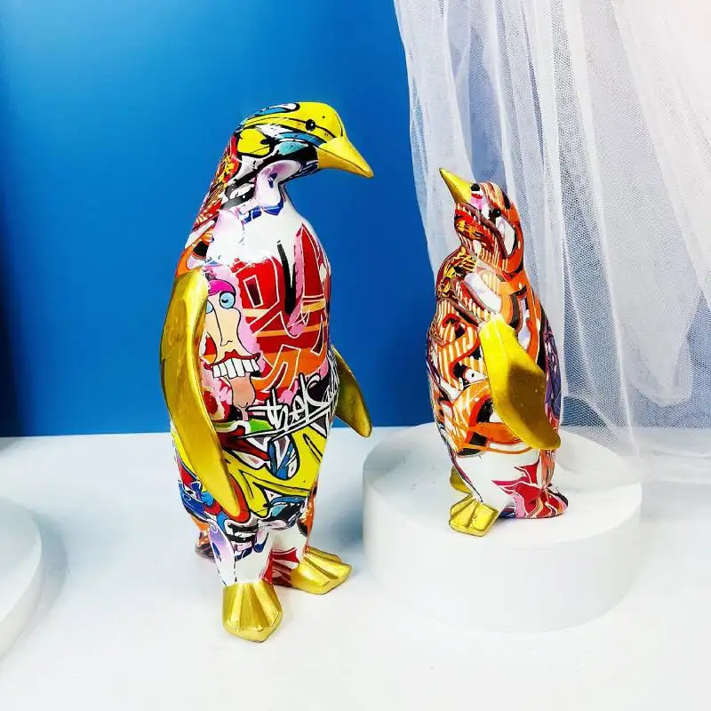 Creative Colorful Resin Animal Ornament Color Penguin Crafts Home Living Room Tv Cabinet Ornaments Resin Handicraft Decorations
Creative Colorful Resin Animal Ornament Color Penguin Crafts Home Living Room Tv Cabinet Ornaments Resin Handicraft Decorations