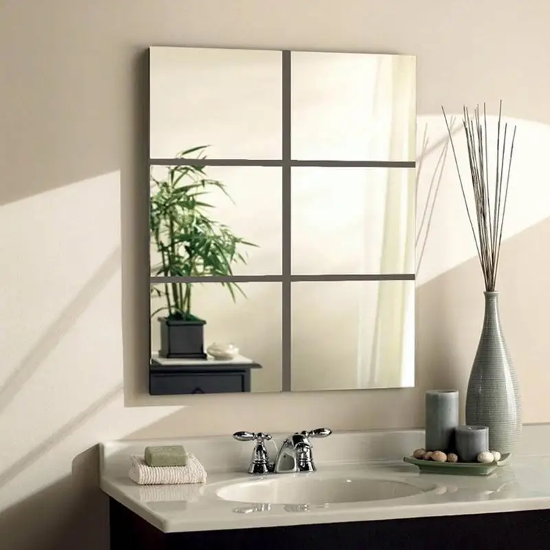 9pcs Mirror Wall Stickers Acrylic Square Self Adhesive Stickers Modern DIY Art Wall Mural Mirror Wall Stickers for Home Dec F2Z3
9pcs Mirror Wall Stickers Acrylic Square Self Adhesive Stickers Modern DIY Art Wall Mural Mirror Wall Stickers for Home Dec F2Z3