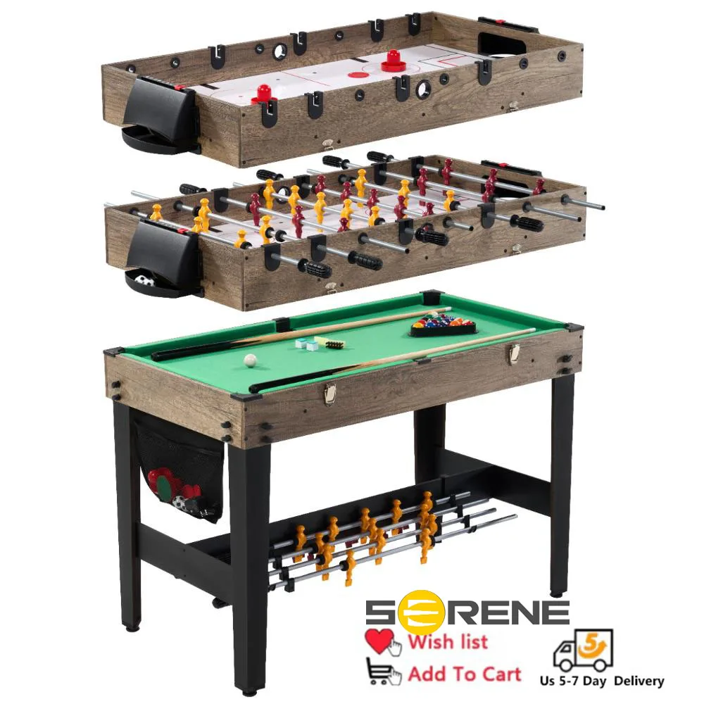 MD Sports 48 Inch 3-in-1 Combo Game Table, Air Powered Hockey, Foosball and Billiards, Green
MD Sports 48 Inch 3-in-1 Combo Game Table, Air Powered Hockey, Foosball and Billiards, Green