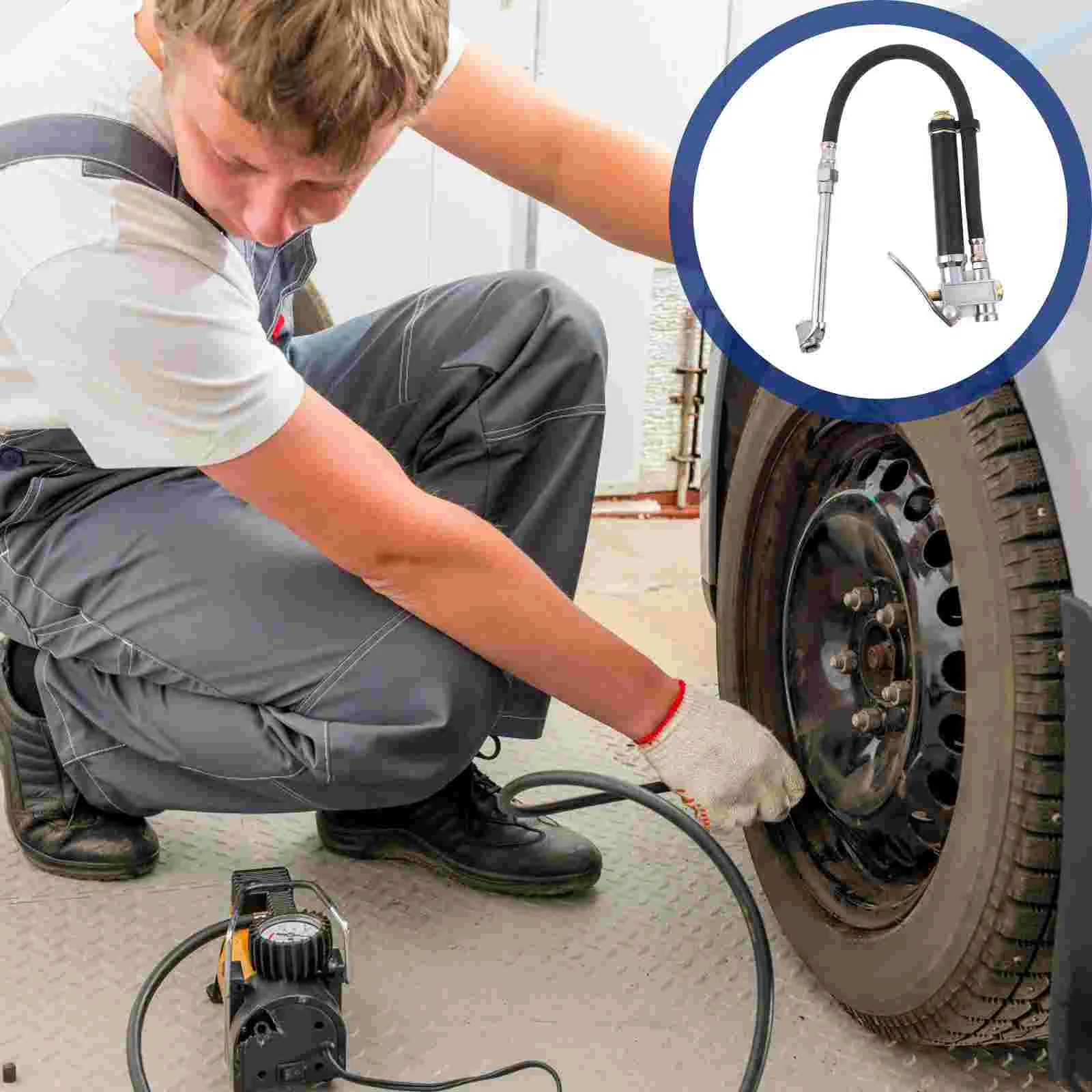 1 шт. полезный двойной инструмент для накачивания шин манометр с шлангом
1 шт. полезный двойной инструмент для накачивания шин манометр с шлангом