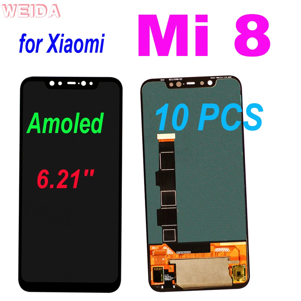 10 PCS Super Amoled LCD for Xiaomi Mi 8 LCD Display Touch Screen Assembly with Frame With Fingerprint for Xiaomi 8 Mi8 Display
10 PCS Super Amoled LCD for Xiaomi Mi 8 LCD Display Touch Screen Assembly with Frame With Fingerprint for Xiaomi 8 Mi8 Display