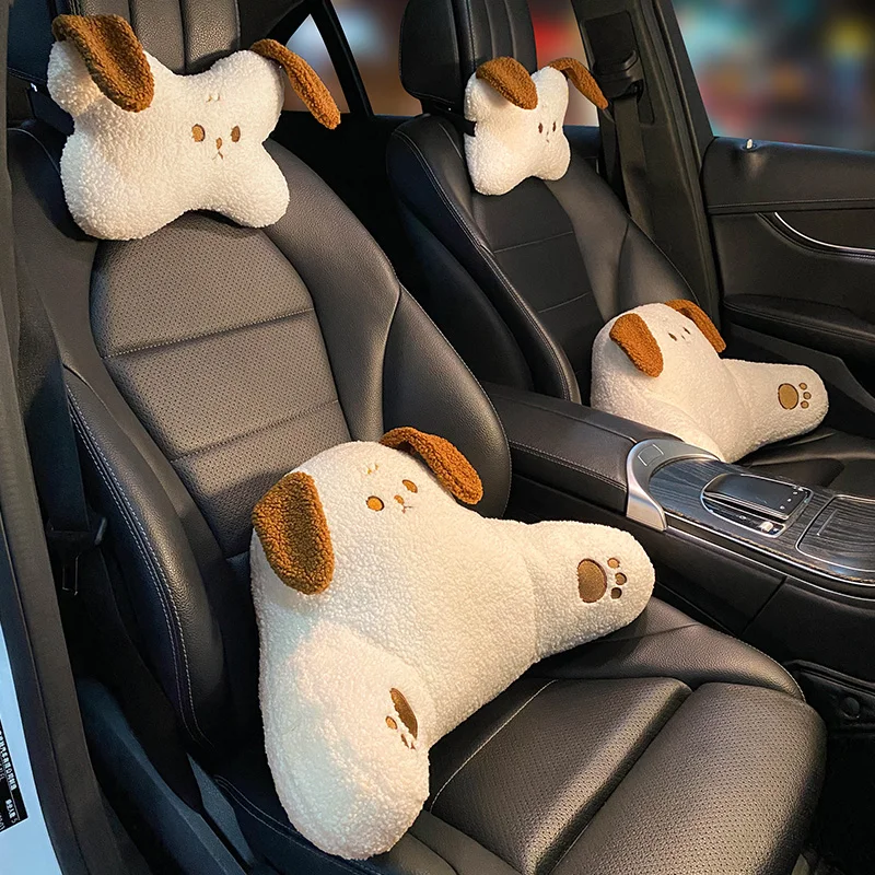 New Car Headrest Cartoon Cute Puppy Plush Neck Pillow Soft and Comfortable Waist Support Car Decoration Car Accessories Interior
New Car Headrest Cartoon Cute Puppy Plush Neck Pillow Soft and Comfortable Waist Support Car Decoration Car Accessories Interior