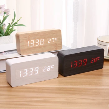 Digital LED Unique Alarm Clocks Aesthetic Simple Unusual Portable Modern Alarm Clocks Beautiful Living Room Sveglia Home Decor