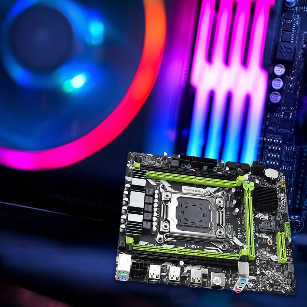 X79-F1 E5 V2 PC Motherboard with M.2 Interface USB2.0 4 Slot DDR3 SATA2.0 Memory Main Board Sound Card 128GB for Xeon 2011 E5 V2
X79-F1 E5 V2 PC Motherboard with M.2 Interface USB2.0 4 Slot DDR3 SATA2.0 Memory Main Board Sound Card 128GB for Xeon 2011 E5 V2