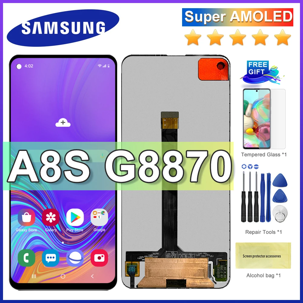 Original 6.4'' For SAMSUNG Galaxy A8S LCD G8870 G887FZ A9 Pro 2019 lcd Display Touch Digitizer Assembly For Samsung G8870 LCD
Original 6.4'' For SAMSUNG Galaxy A8S LCD G8870 G887FZ A9 Pro 2019 lcd Display Touch Digitizer Assembly For Samsung G8870 LCD