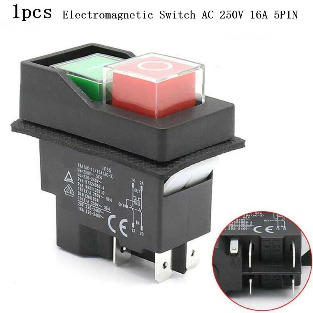 1PCS Waterproof Electromagnetic Push Button Safety Switch With 5 Pins AC250V/16A Switches Control Box Switches Electromagnetic
1PCS Waterproof Electromagnetic Push Button Safety Switch With 5 Pins AC250V/16A Switches Control Box Switches Electromagnetic