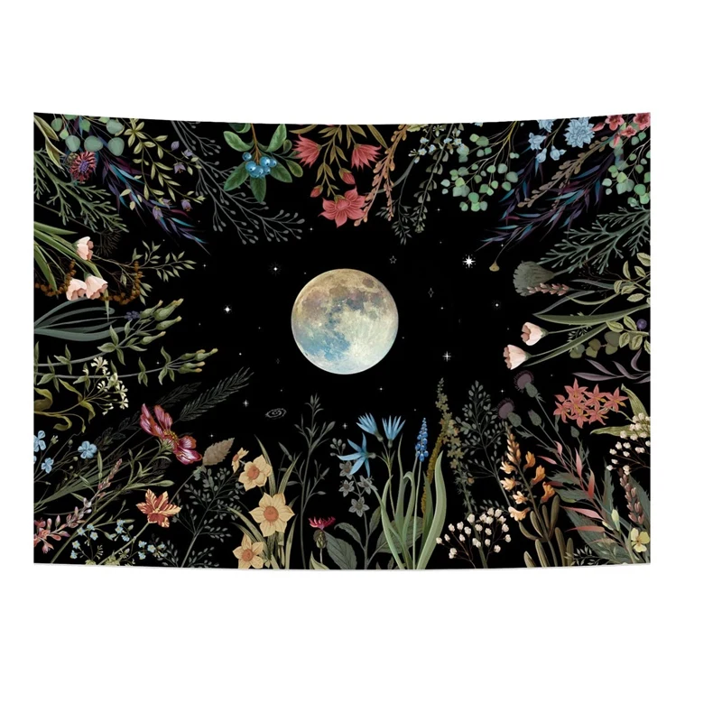 Moonlit Garden Tapestry Moon Tapestry Flower Tapestry Colorful Plants Tapestry Tapestry Wall Hanging Decor For Room
Moonlit Garden Tapestry Moon Tapestry Flower Tapestry Colorful Plants Tapestry Tapestry Wall Hanging Decor For Room