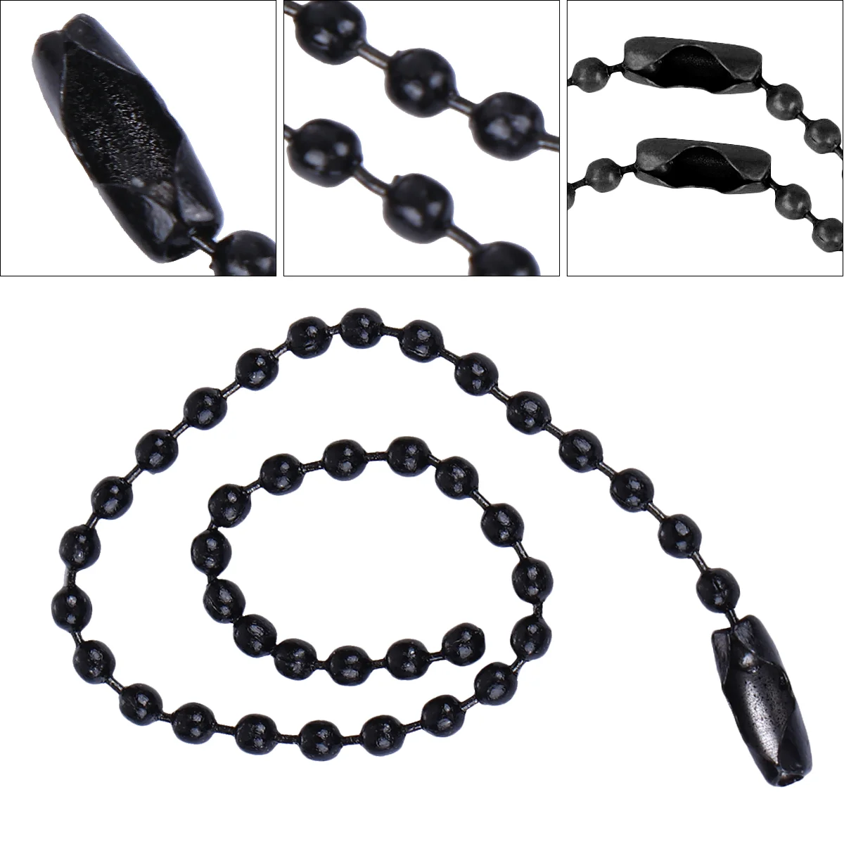50 Pieces 15cm Length Balls Chains Necklace Chains 2.4mm Balls Bead Chains for Necklace Jewelry Findings ( Black )
50 Pieces 15cm Length Balls Chains Necklace Chains 2.4mm Balls Bead Chains for Necklace Jewelry Findings ( Black )