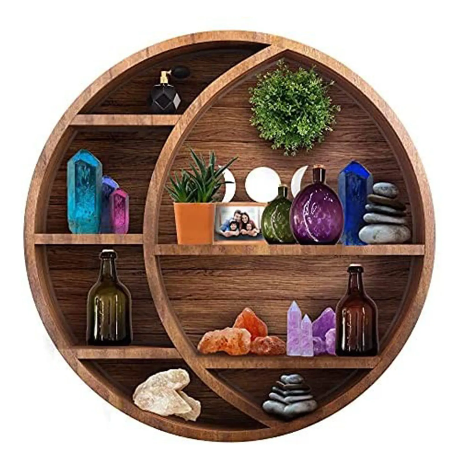Moon Shelf For Crystals Essential Oil Nursery Wall Hanging Storage Rack Bedroom Home Decor Wooden Rustic Display Rack
Moon Shelf For Crystals Essential Oil Nursery Wall Hanging Storage Rack Bedroom Home Decor Wooden Rustic Display Rack