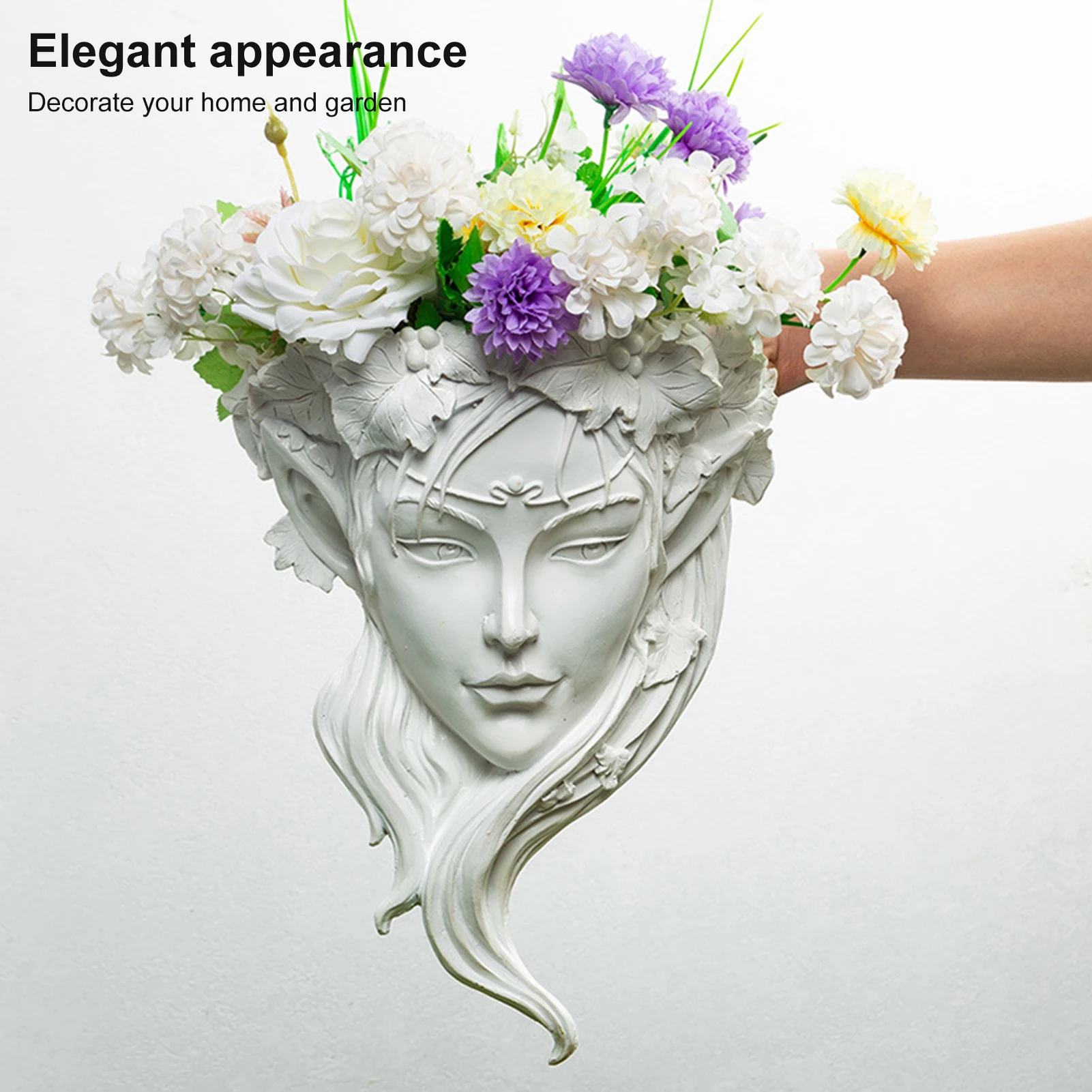 Nordic Athena Head Flower Pot Goddess Crafts Vase Pendant Living Room Succulent Plant Pots Room Wall Hanging Basket Decoration
Nordic Athena Head Flower Pot Goddess Crafts Vase Pendant Living Room Succulent Plant Pots Room Wall Hanging Basket Decoration