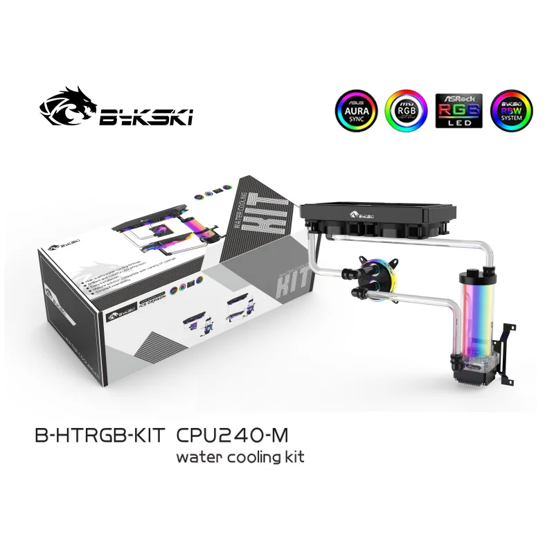 BYKSKI Water Cooling Cooler Kit Wait CPU Water Block Pump 240mm Radiator 120mm Fan Computer Radiator System CPU-240-M
BYKSKI Water Cooling Cooler Kit Wait CPU Water Block Pump 240mm Radiator 120mm Fan Computer Radiator System CPU-240-M