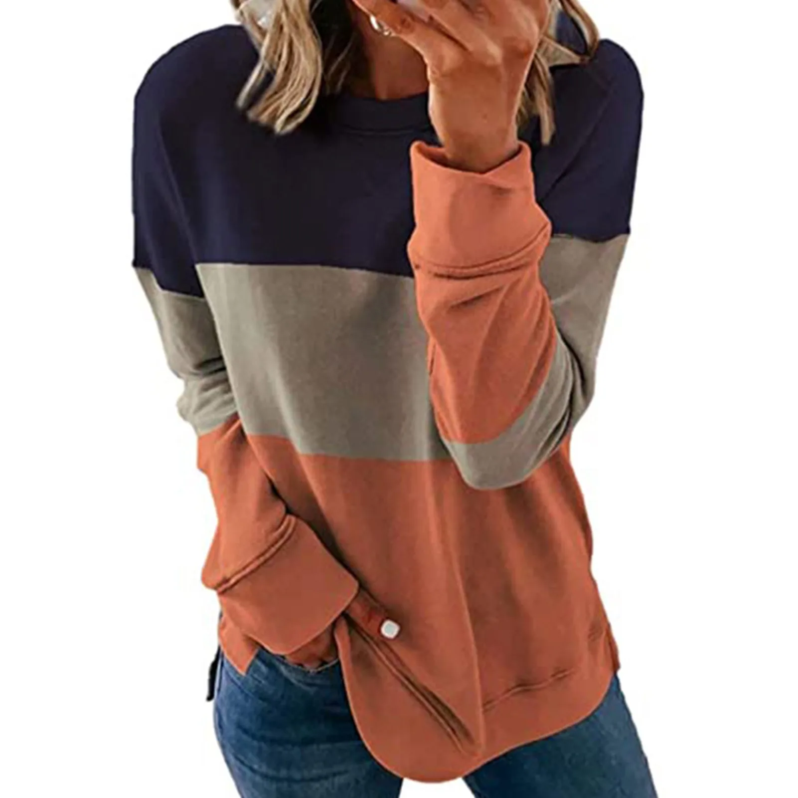 

Women's Crewneck Sweatshirt with Breathable Cotton Loose Fitting for Birthday Stage Party Show Matching NOV99