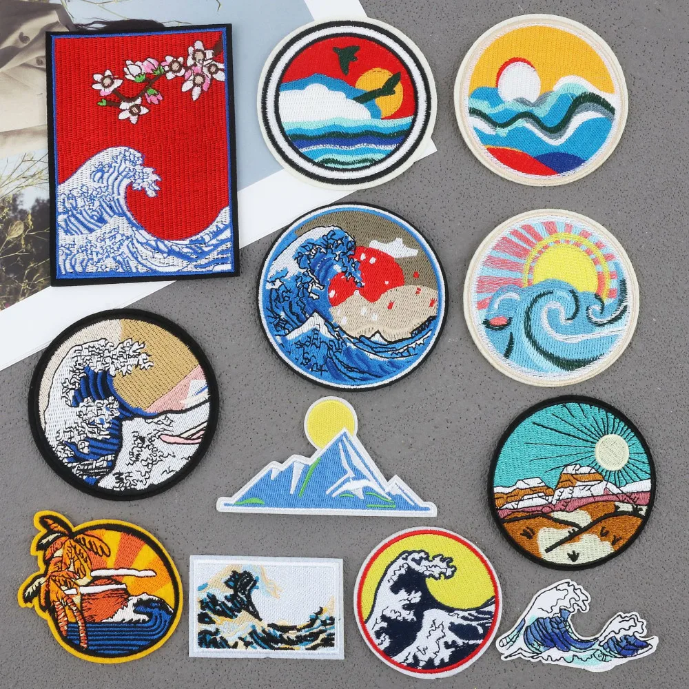 Landscape Embroidery Patches for Clothing Cartoon Stickers Sewing Fabric Badge Appliques Iron-On Transfer for Clothes Backpack
Landscape Embroidery Patches for Clothing Cartoon Stickers Sewing Fabric Badge Appliques Iron-On Transfer for Clothes Backpack