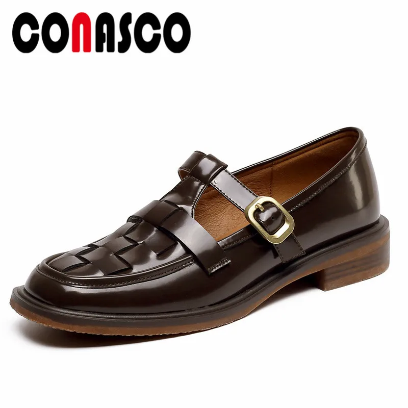 CONASCO Office Ladies New Rome Style Women Pumps Cow Patent Leather High Quality Shoes Woman Spring Summer Casual Basic Shoes
CONASCO Office Ladies New Rome Style Women Pumps Cow Patent Leather High Quality Shoes Woman Spring Summer Casual Basic Shoes