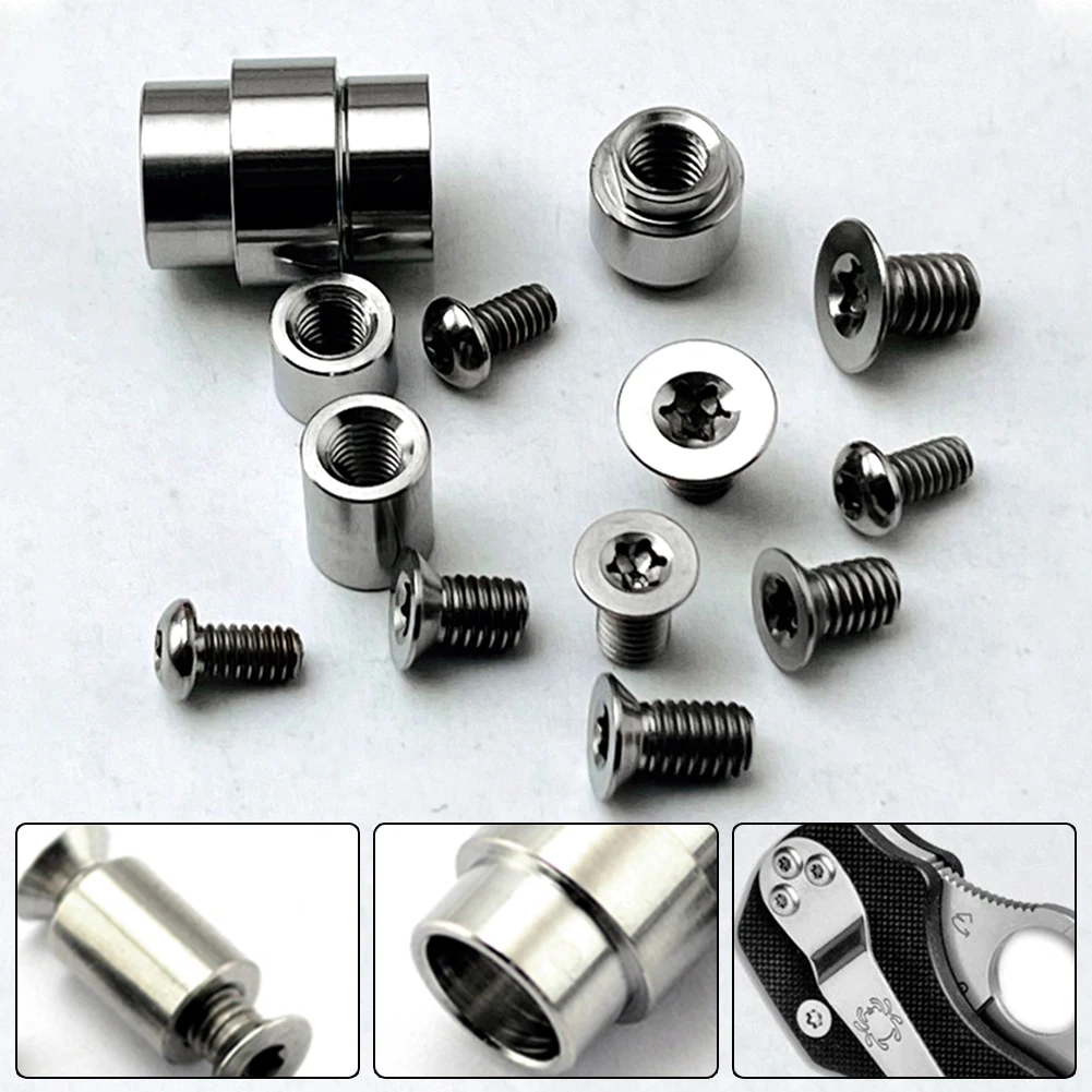 Titanium Alloy Nail For Knife C81 Handle Screw Spindle Support Shaft Tail Rope Tube Back Clamp Screw EDC Knife Back Clip
Titanium Alloy Nail For Knife C81 Handle Screw Spindle Support Shaft Tail Rope Tube Back Clamp Screw EDC Knife Back Clip