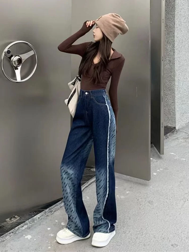 Y2k Women high waisted jeans summer street women fashion stitching style Trend Korean version of loose pants women pants 2XL
Y2k Women high waisted jeans summer street women fashion stitching style Trend Korean version of loose pants women pants 2XL