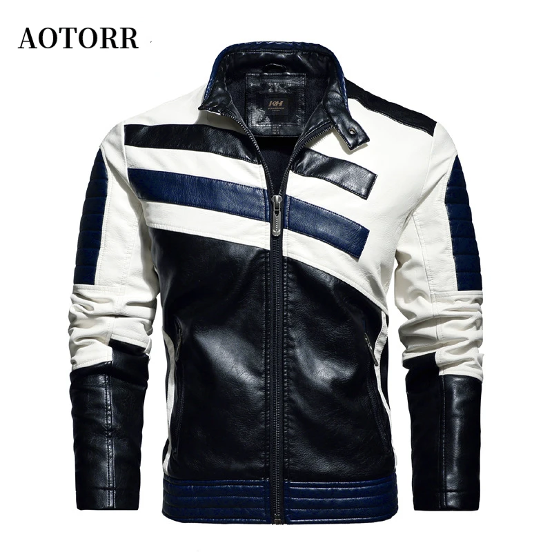 Leather Jacket Mens New Autumn Winter Fleece Motorcycle PU Leather Jacket Male Stand Collar Casual Fashion Windbreaker Slim Coat
Leather Jacket Mens New Autumn Winter Fleece Motorcycle PU Leather Jacket Male Stand Collar Casual Fashion Windbreaker Slim Coat