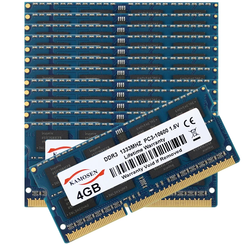 

DDR3L RAM 10X4GB 1333MHz 1600MHz brand new low voltage 1.35V PC3-12800 Notebook memory SODIMM 204-pin non-ECC 1.35V