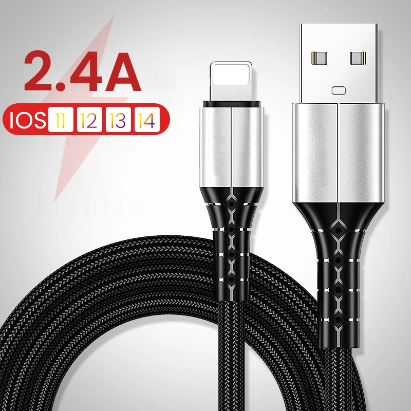 USB-кабель для быстрой зарядки iPhone 13 12 11 Pro Max XS XR X 5 5S 6 6S 7 8 Plus 3A
USB-кабель для быстрой зарядки iPhone 13 12 11 Pro Max XS XR X 5 5S 6 6S 7 8 Plus 3A