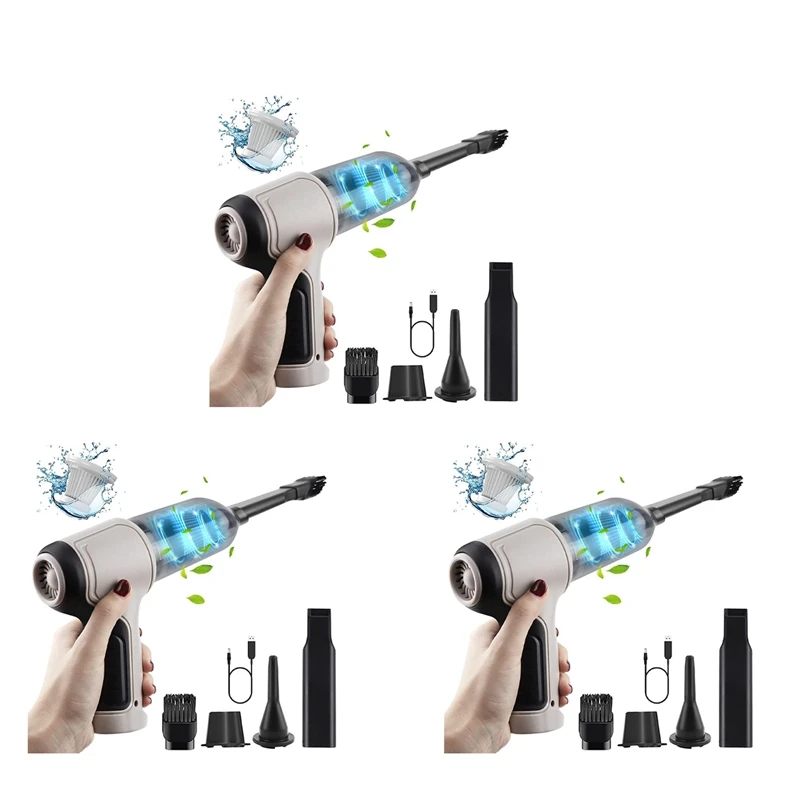 3X 4In1 120W Cordless Air Blower Handheld Portable Air Duster Mini 9000Pa Wireless Vacuum Cleaner Cyclonic Suction Home
3X 4In1 120W Cordless Air Blower Handheld Portable Air Duster Mini 9000Pa Wireless Vacuum Cleaner Cyclonic Suction Home