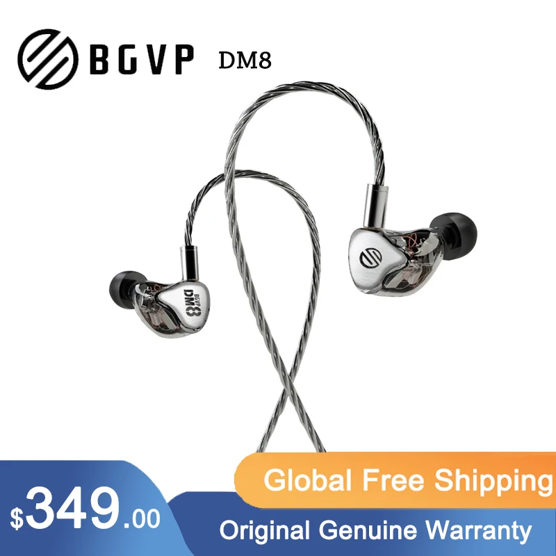 BGVP DM8 Earphone Noise Cancelling Earbuds Knoweles+Sonion 8BA Wired Bass Sweet Vocal In-Ear Model Headset
BGVP DM8 Earphone Noise Cancelling Earbuds Knoweles+Sonion 8BA Wired Bass Sweet Vocal In-Ear Model Headset