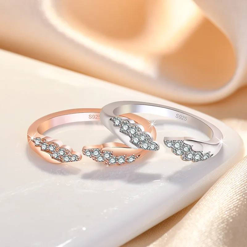 New Hot Selling Silver Color Fashion Zircon Angel Flying Wing Simple Women's Open Ring Gift Free Shipping J424
New Hot Selling Silver Color Fashion Zircon Angel Flying Wing Simple Women's Open Ring Gift Free Shipping J424