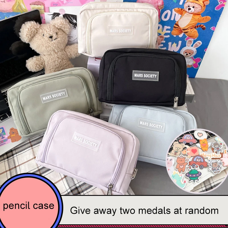 Large Capacity Pencil Bag Fashion Color Aesthetic Pencil Pouch Zipper Big Stationery Bag Pen Case For Students School Supplies
Large Capacity Pencil Bag Fashion Color Aesthetic Pencil Pouch Zipper Big Stationery Bag Pen Case For Students School Supplies