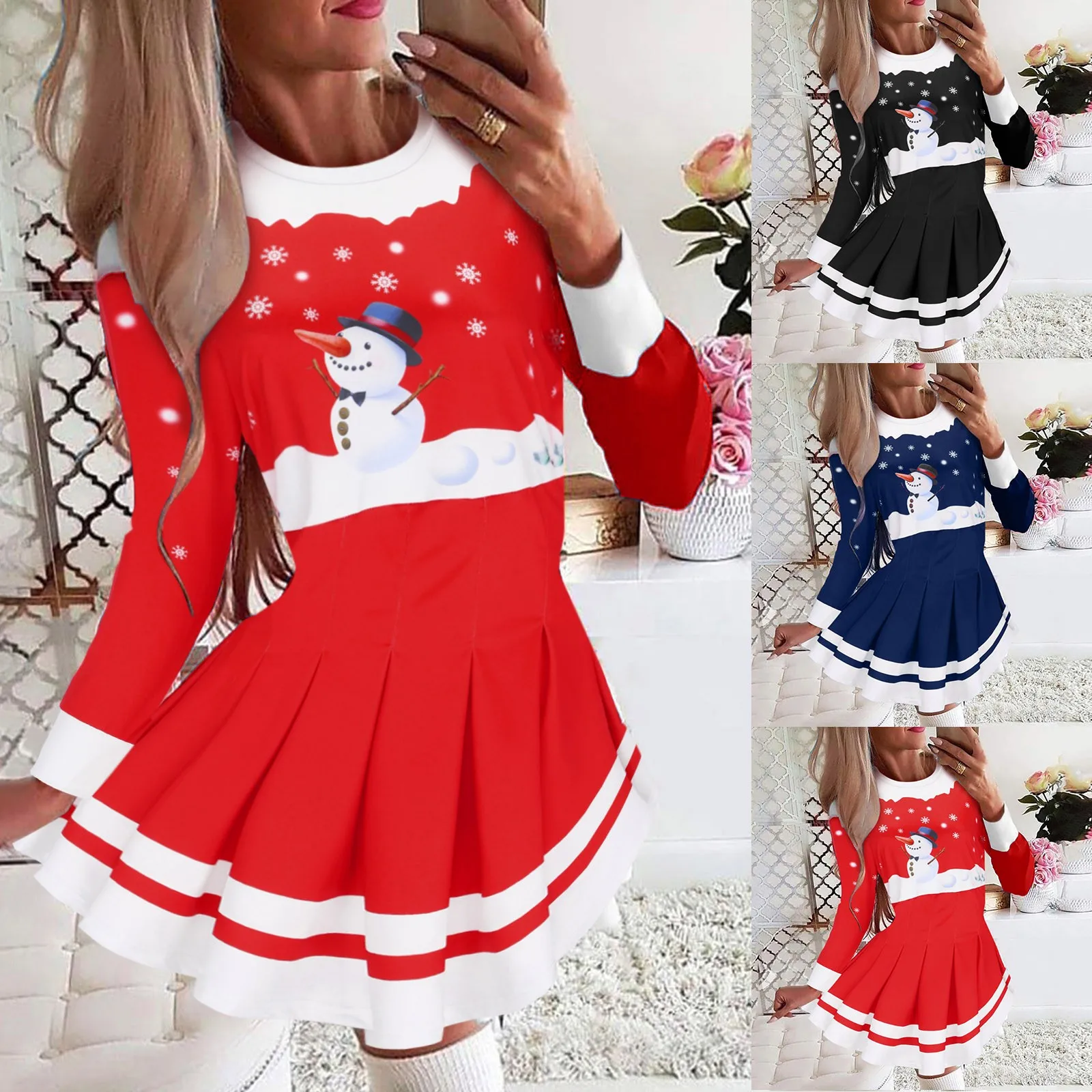 Dress Print Casual Women Maxi Long Sleeve Mixed Long Dress Ladies Striped Christmas Dress Women's Dress Tuxedo Gown 
Dress Print Casual Women Maxi Long Sleeve Mixed Long Dress Ladies Striped Christmas Dress Women's Dress Tuxedo Gown