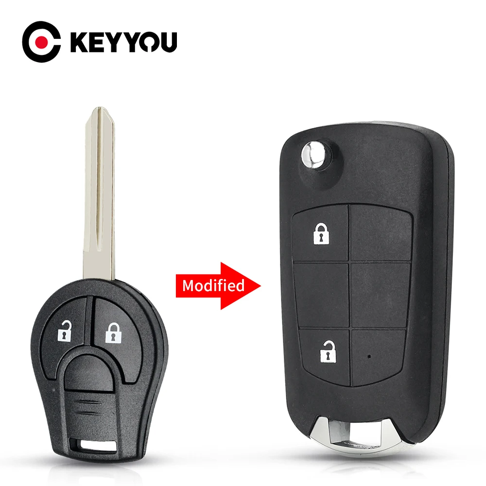 KEYYOU 2 Button Modified Flip Remote Car Key Case Shell Fob Cover Case Styling For Nissan Cube Micra Qashqai Juke Qashqai Sunny
KEYYOU 2 Button Modified Flip Remote Car Key Case Shell Fob Cover Case Styling For Nissan Cube Micra Qashqai Juke Qashqai Sunny