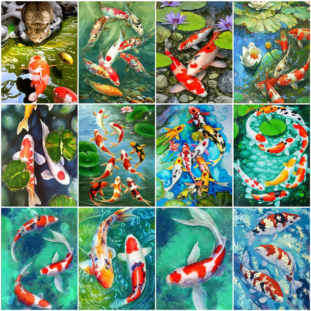 JIEME Diamond Painting Carp 5D DIY Diamond Embroidery Animal Pictures of Rhinestones Mosaic Handmade Gift
JIEME Diamond Painting Carp 5D DIY Diamond Embroidery Animal Pictures of Rhinestones Mosaic Handmade Gift