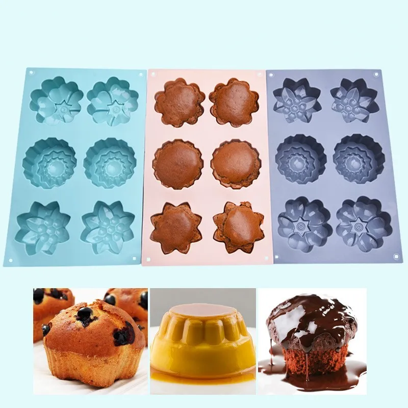 6 Cavities Flower Cake Molds Toast Bread Baking Tray Pastry Manual Chocolate Baking Tools Kitchen Accessories
6 Cavities Flower Cake Molds Toast Bread Baking Tray Pastry Manual Chocolate Baking Tools Kitchen Accessories