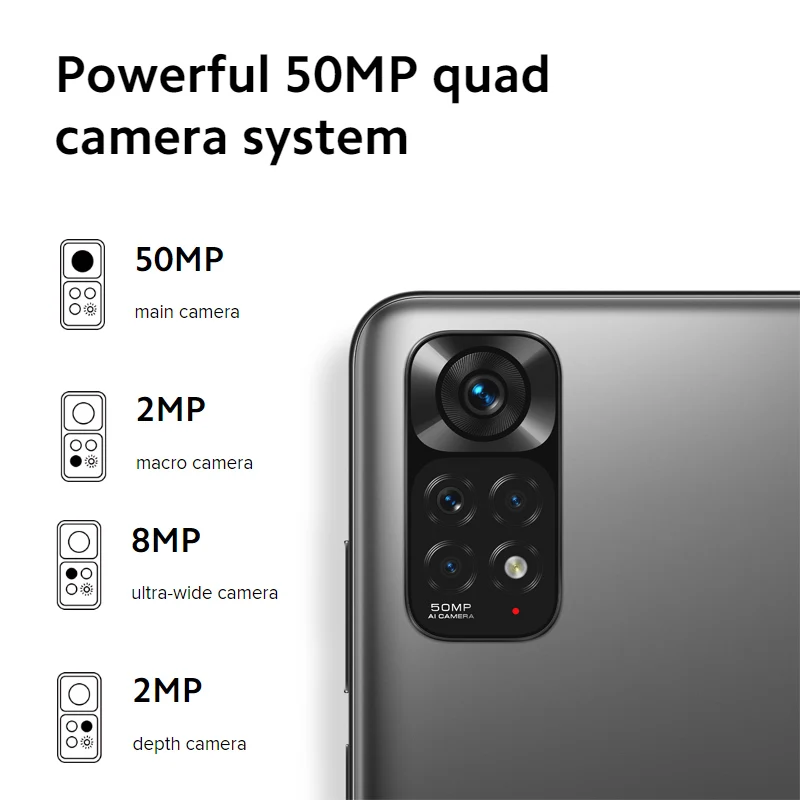 Смартфон Xiaomi Redmi Note 11 64 ГБ 128 Snapdragon 680 восемь ядер 6 43 дюйма AMOLED 33 Вт быстрая зарядка