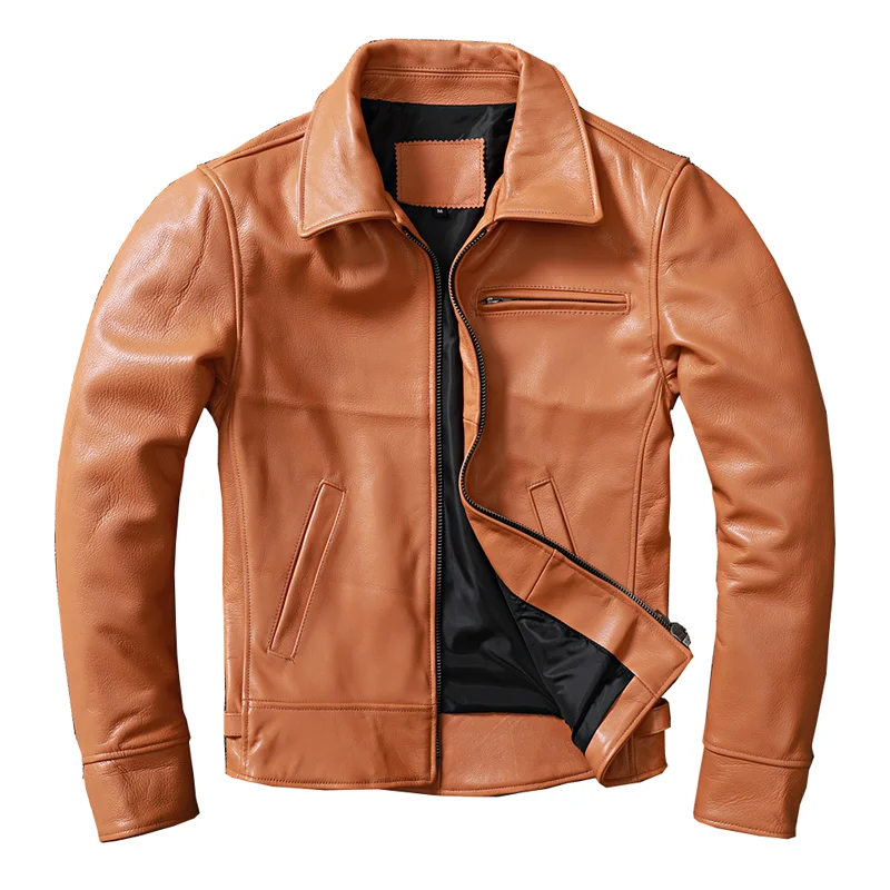 Luxury Design Youth Leather Jacket Cow Leather Slim Jacket Jaqueta Masculina Genuine Leather Motorcycle Jackets Veste Homme 2A
Luxury Design Youth Leather Jacket Cow Leather Slim Jacket Jaqueta Masculina Genuine Leather Motorcycle Jackets Veste Homme 2A